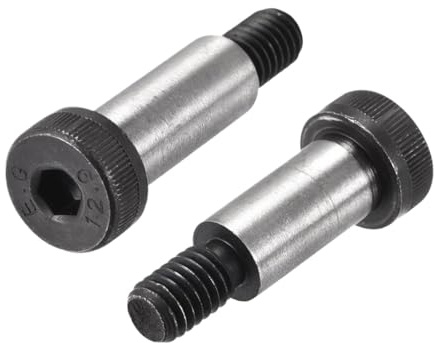 1-5 Uds Tornillo De Hombro Hexagonal M5 M6 M8 M10 M12 M16 Rodamiento Rodillos Perno Acero 12,9(12mm,D8mm-M6 2pcs)