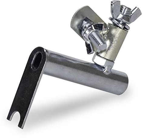QLT by MARSHALLTOWN Funny Trowel Handle Adapter, All-Angle Swivel Bracket Style, Turns Concrete Finishing Trowel into Fresno, Concrete Tool, 4826