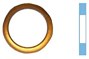 Corteco 005542S Dichtring, Ölablaßschraube | Kompatibel mit: ABARTH 500 / 595 / 695, GRANDE PUNTO, ALFA ROMEO GIULIETTA, MITO, FIAT 500, 500 C, 500L, BRAVO II, DOBLO Bus