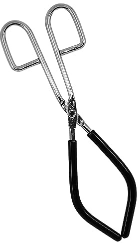 Beaker Tongs, Rubber Coated Ends, Nickel Plated 1/4 Steel, 50mL - 2000mL capacity - Eisco Labs