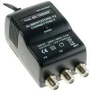 Alimentatore TV 2 USCITE 300mA Connettori F, con ERP e spia LED