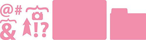 Marianne Design COL1389 Collectables Scheckkarte und Sonderzeichen - Stempel und Stanzschablone für die Kartengestaltung und Scrapbooking, Metal, rosa, 10,19 x 7,6 x 0,4 cm