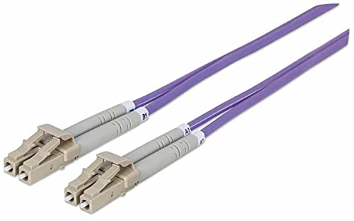 Intellinet LWL Kabel LC/LC OM4 3m violett 50/125um Duplex Multimode