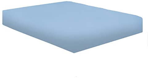 NIYS Luxury Bedding Finest 100% Egyptian Cotton 16 40CM Extra deep Fitted Sheets 15 Colours Single Double King Super King (Sky Blue, King)