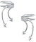 Westlicher Schmuck Cupids Pfeile Spike Knorpel Ohrmanschetten Clip Wickel Draht Ohrring Helix Für Frauen Männer Nicht Durchstochenes Ohr .925 Sterling Silber