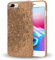 NALIA Kork Hülle kompatibel mit iPhone 8 Plus / 7 Plus, Natur-Holz Look Handyhülle Handy-Tasche Dünnes Ultra-Slim Hardcase Schutz Etui Back-Cover Bumper Case Schutzhülle, Designs:Cork Mandala