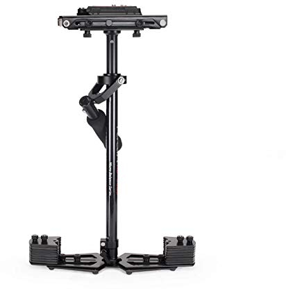 FLYCAM HD-5000 Stabilizzatore video portatile con piastra a sgancio rapido e morsetto da tavolo. Gimbal a 3 assi con impugnatura in schiuma. Carico utile fino a 1-5 kg/2,2-11 libbre (FLCM-HD5-QT)