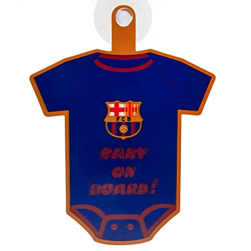 Fc Barcelona Football Kit Baby On Board Sign Car Window