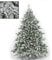 Emmeshop-Online Albero di Natale Tirolese Innevato Pino Super folto Realistico Ignifugo cm 180 210 230 270 (180 cm)