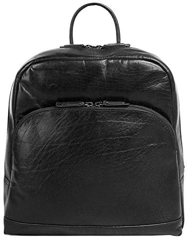 X-ZONE Rucksack Echt Leder Herren | Retro Design Daypack | Vintage Citytasche | Tablet-Rucksack mit Smartphonefach | 020509