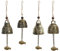 CHALA 4STK Klangspiele Windspiele Fengshui Glocke Dragon Bell Chinesische Antike Klare Stimme Dekoration Hängen Glück Segen für Haus Garten Innen und Außen