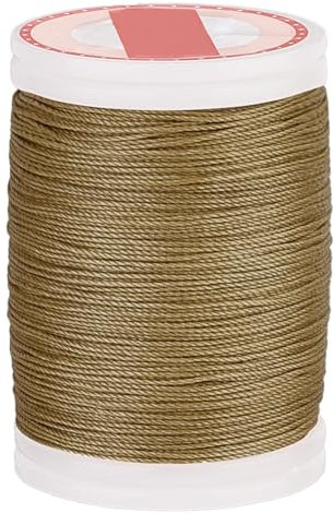 PH PandaHall 131 Yards 0.5mm Waxed Cord Bracelet String Round Wax String Polyester Cord for Crafts Beading Jewellery Making Bracelet Necklace Weaving, Dark Goldenrod