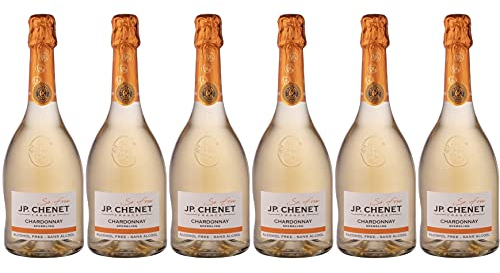 J.P. Chenet - So Free Sparkling Chardonnay Vin blanc pétillant sans alcool - Sans arômes ajoutés, goût authentique - Origine : France (6 x 0.75 L)