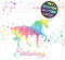 VULAVA 12x GLITZER Einhorn EINLADUNGSKARTEN KINDERGEBURTSTAG Mädchen Junge - die Regenbogen PARTY Karten sind die Einhorn EINLADUNG für Mädchen Jungen Kinder GEBURTSTAG Einladung Pferde UNICORN