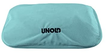 Unold 86018 Wärmi - Elektrische Wärmflasche, Blau, wohltuende Wärme an Bauch, Rücken, Nacken, Sichere Handhabung, ohne heißes Wasser, ohne Elektrosmog, bis 65 °C