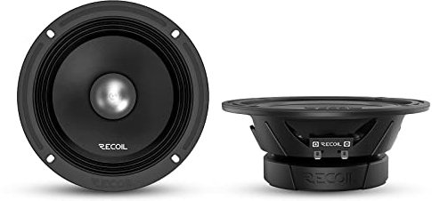 RECOIL MS65-4P Altavoces para Coche Pro Audio de Rango Medio de 6,5 Pulgadas, 600 vatios máximo, 300 vatios RMS, 4 ohmios, Bobina de Voz Kapton de Alta Temperatura de 1,5 Pulgadas