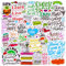 Cobee Inspirational Words Stickers, 50 Pieces Motivational Quote Waterproof Laptop Stickers for Water Bottles, Book, Scrapbooking Journal (Style A)