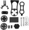 Supporto per computer da bicicletta in metallo per manubrio integrato per bici da strada, supporto per computer da bicicletta, per Garmin per Bryton tutte le serie (nero) Supporto per computer da