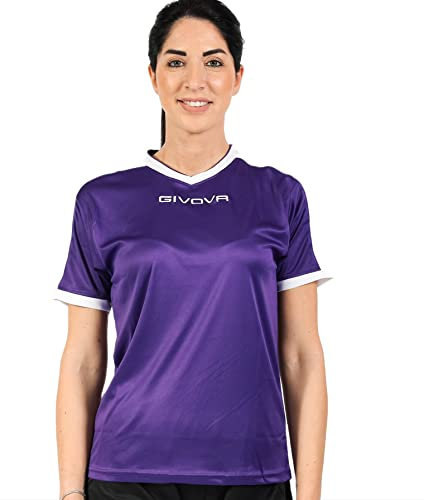 GIVOVA Shirt Revolution Interlock Viola/Bianco Tg. 2XL