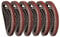 STEBRUAM Nastri abrasivi 10 x 330 mm, Set di Nastri Abrasivo (5 x grana 40/60/80/120/180/240) per levigatrice a nastro (30 pezzi)