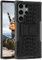 ONEFLOW Tank Case für Samsung Galaxy S23 Ultra Hülle Outdoor, stabile Panzerhülle mit Kamera und Display Schutz, sichere Handyhülle, TPU Handy Schutzhülle mit Ständer, Schwarz