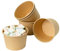 ECOPICNIC Pappbecher Speisebecher 12 oz | 500 Stück Einweg Suppenbecher 320ml, Suppenschale aus Kraftpapier, Einweg Suppenschüssel ohne Deckel, Nachhaltige Bio Behälter für Suppe To Go, Einweggeschirr