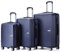 VERTICAL STUDIO 20 24 28 Koffer Reisekoffer 3er-Set Trolley Mehrteilig mit Ziffern Kofferschloss aus Kunststoff (ABS) Vier Rollen (Navy Alesund)