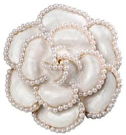 Gimiro Broche pour femme, camélia, strass, perles, roses, épinglette, pour robe blazer, accessoire de mode de mariage, Métal