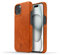 NOVADA Genuine Leather Case for iPhone 15 - Compatible with MagSafe - Tan