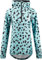 Eivy Damen Icecold Zip Hood Top Yoga-Shirt, Turquoise Cheetah, XXL EU