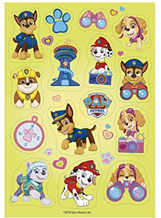 Dekozauber24 Essbare Muffinaufleger Paw Patrol, 15 Stück, aus Oblate, Tortendeko Muffins Cupcake Muffindeko essbar