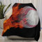 Gambo Baseball on Fire Überwurfdecke, leichte Flanell-Fleecedecken, warm und gemütlich, superweich, 76,2 x 101,6 cm, für Winterbettwäsche und Couch
