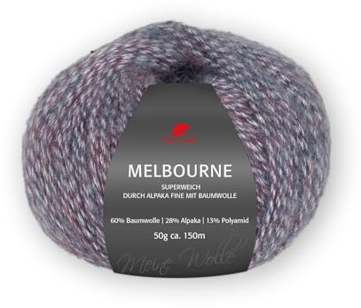 PRO LANA Melbourne - Farbe: Blau/Lila (284) - 50 g/ca. 150 m Wolle
