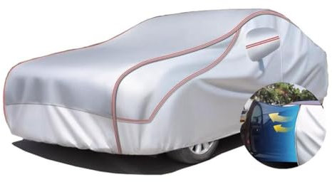 Autoabdeckung für Mini Cabrio| Anti-Hagel-Vollautoabdeckung, maßgeschneiderte Anti-Taifun-Wind- und Regen-UV-Autoplane, Oxford-Stoff, flammhemmend