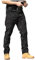 Pantalon Cargo Homme Blanc Treillis Jogging Homme Ski Femme Noir Jeans Bootcut Fitness Cargo Bandit Vêtements Imperméables(A016,XL)