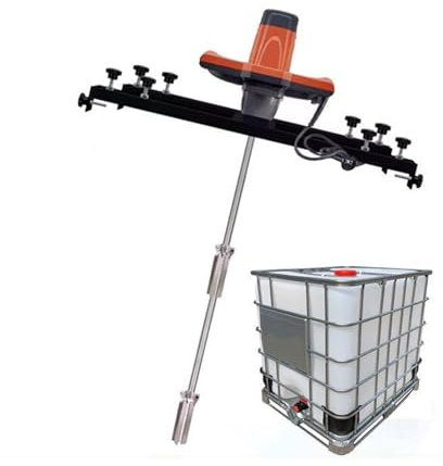 KHZKHC 3000 W Elektrische IBC-Tankmischmaschine, IBC-Farbmischer, Klappbarer Propeller, 0–800 U/min, 1000 L Rührkapazität, Kommerzieller Trommelrührer Für Tintenlöser-Rührwerk