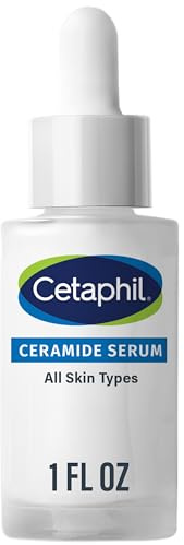 Cetaphil Ceramide Serum, Hydrates and Restores Skin Barrier, Formulated with Ceramides & Centella Asiatica, Designed for Sensitive Skin, Fragrance Free, Dermatologist Tested, 1oz