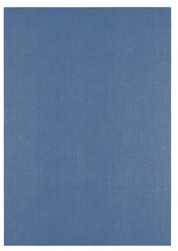 Florence Tonkarton A4-10 St. mit Leinen Struktur Maritime (Blau) 250 g - Scrapbooking Bedarf und Bastelpapier für Kartenbasteln, Scrapbooking und Journaling - Reißfest Buntpapier
