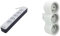 Bloc multiprise 5x16A avec USB - 1,5m - Blanc/Gris & LEGRAND - Fiche Multiprise Triplite - 3 Prises Frontales avec Terre - Positionnement Horizontal - Sécurité Enfant Intégrée - Blanc et Gris Clair