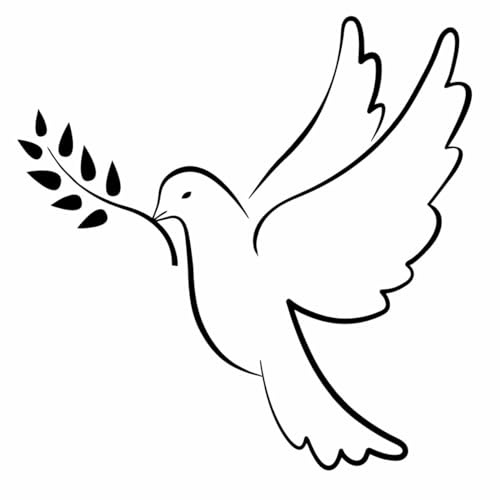 Peace Friedenstaube Peace Dove Aufkleber 20 x 20 cm PKW - viele Farben DIE WERBESCHEUNE