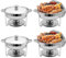 Chafing Dishes for Buffet Set: Chafers for Catering - 4.5L Round Chafing Dish Buffet Set with Lids | Chafers and Buffet Warmers Sets | Serving Food Warmer | Chafers Servers Sets (4.5L 4PCS)
