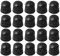 NIHENHAO 20 Stück Posaunen-Gleitschutz, Silikon, Schwarz, Posaunen-Gleiter, Silikon-Endspitze, Stoßstange, Posaune, Reparaturzubehör