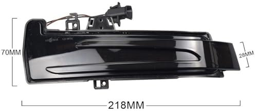 2 stücke Dynamische Blinker Licht Blink Fließende Wasser Blinker Blinklicht for Mercedes-Benz W176 W246 W204 W212 c117 X156(Yellow)