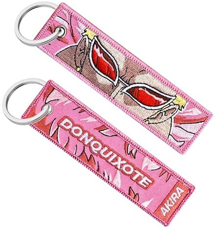 Genérico Anime Donquixote Doflamingo Straw Hat Pirates Schlüsselanhänger, Orange, Unisex, Anime-Fans, One Piece-Fans