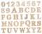 Tofficu 36St Englisch alphanumerisch DIY buchstaben Briefe aus Pappe Bastelbriefe Sammelalbum Buchstabendekor scrapbook scrap book craft Zahlen aus Holz Buchstaben aus Holz Buchsbaum Khaki