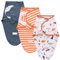 3 Pack Pucksack Baby 0–3 3-6 Monate Baby Decke Pucktuch Babyschlafsack Neugeborene Swaddle Decke aus 100% Baumwolle (Dinosaurier, L)