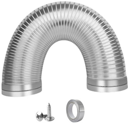 Generic Aluminum Ducting Hose for Range Hood and Dryer Vent Systems, 15cmx150cm