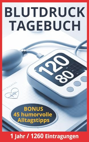Blutdruck Tagebuch: Journal für die regelmäßige Aufzeichnung von Blutdruck und Herzfrequenz | 1100 Eintragungen möglich | KOMPAKT (Gesundheit im Blick – Tagebücher für Blutzucker & Blutdruck)