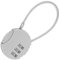 Blocco serratura a combinazione – Corpo in metallo portatile, codice | Compact Circular Design Combinazione a 3 numeri con quadrante semplice, da viaggio per valigia, Locker Case