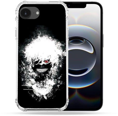 Cokitec Verstärkte Schutzhülle für iPhone 16e, Manga Tokyo Ghoul Kaneki Tag